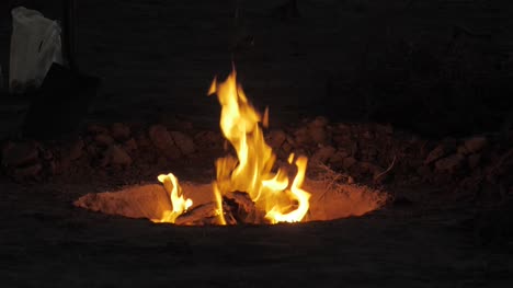 Camp-Fire-Burning